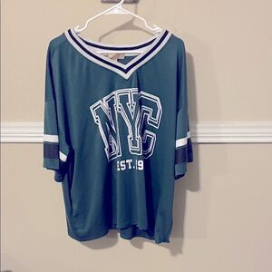 NYC Graphic Kids Shirt - Green